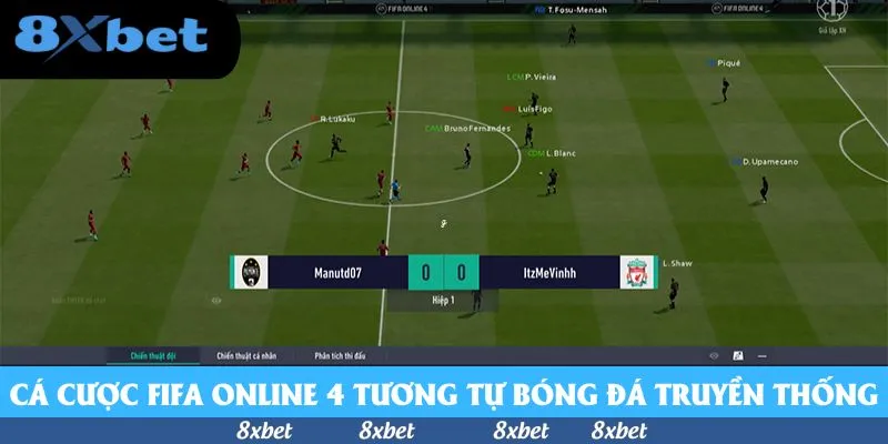 Cá cược FIFA online 4 tương tự bóng đá truyền thống